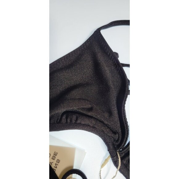 SAME Los Angeles Swim Bikini Set 2Pc Triangke Top High Weist Bottom Floral L - Picture 4 of 7